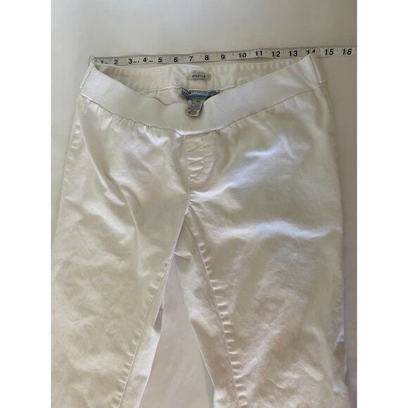 Old Navy Maternity Pants Capri Cropped White Sailor Button Detailing - Size XS - Picture 7 of 11